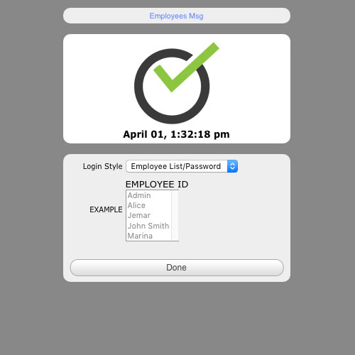 Webclock Sign In Screenshots - Logging In - Web Based Online Time Card and Time Clock ...